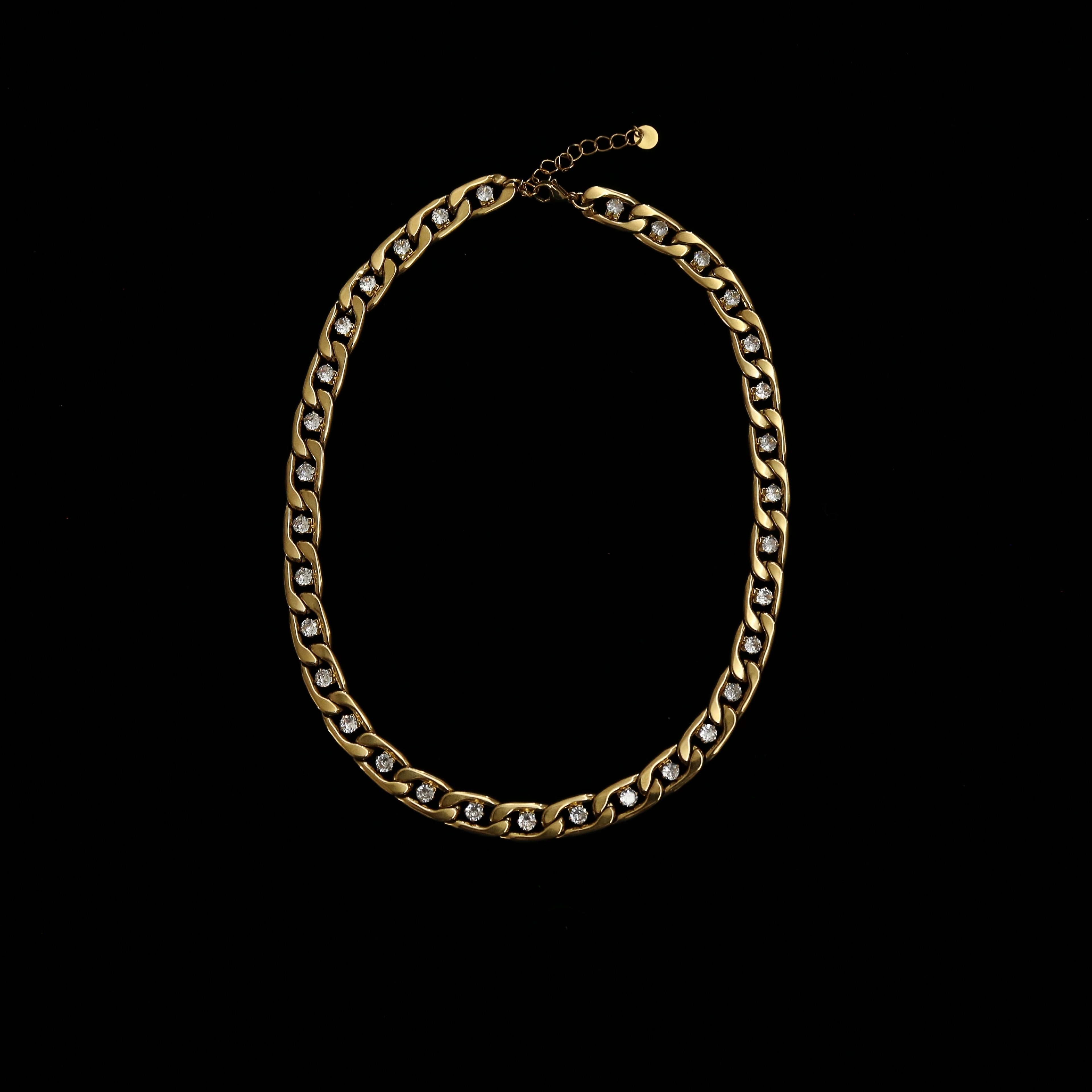 Cuban Stud Necklace
